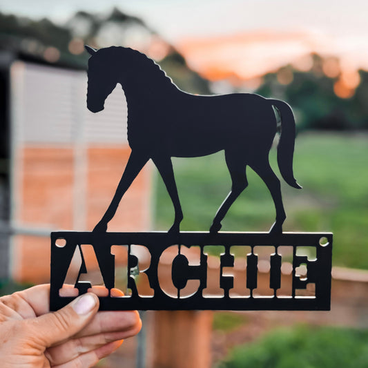Custom Gate Name Plaque - Dressage