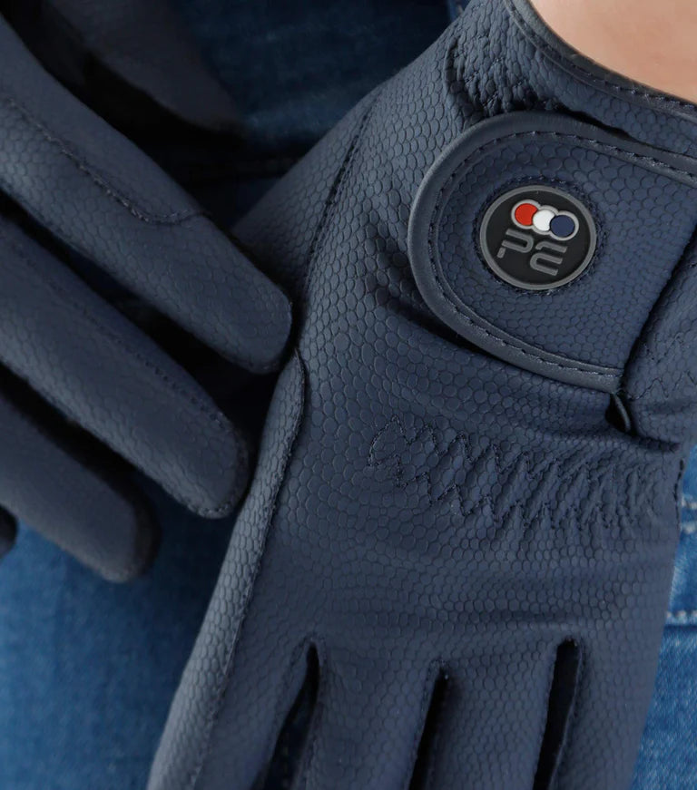 Lucca Junior Riding Gloves | Navy