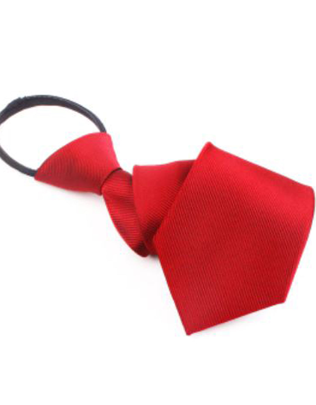Stripped Childs Zipper Tie | Red