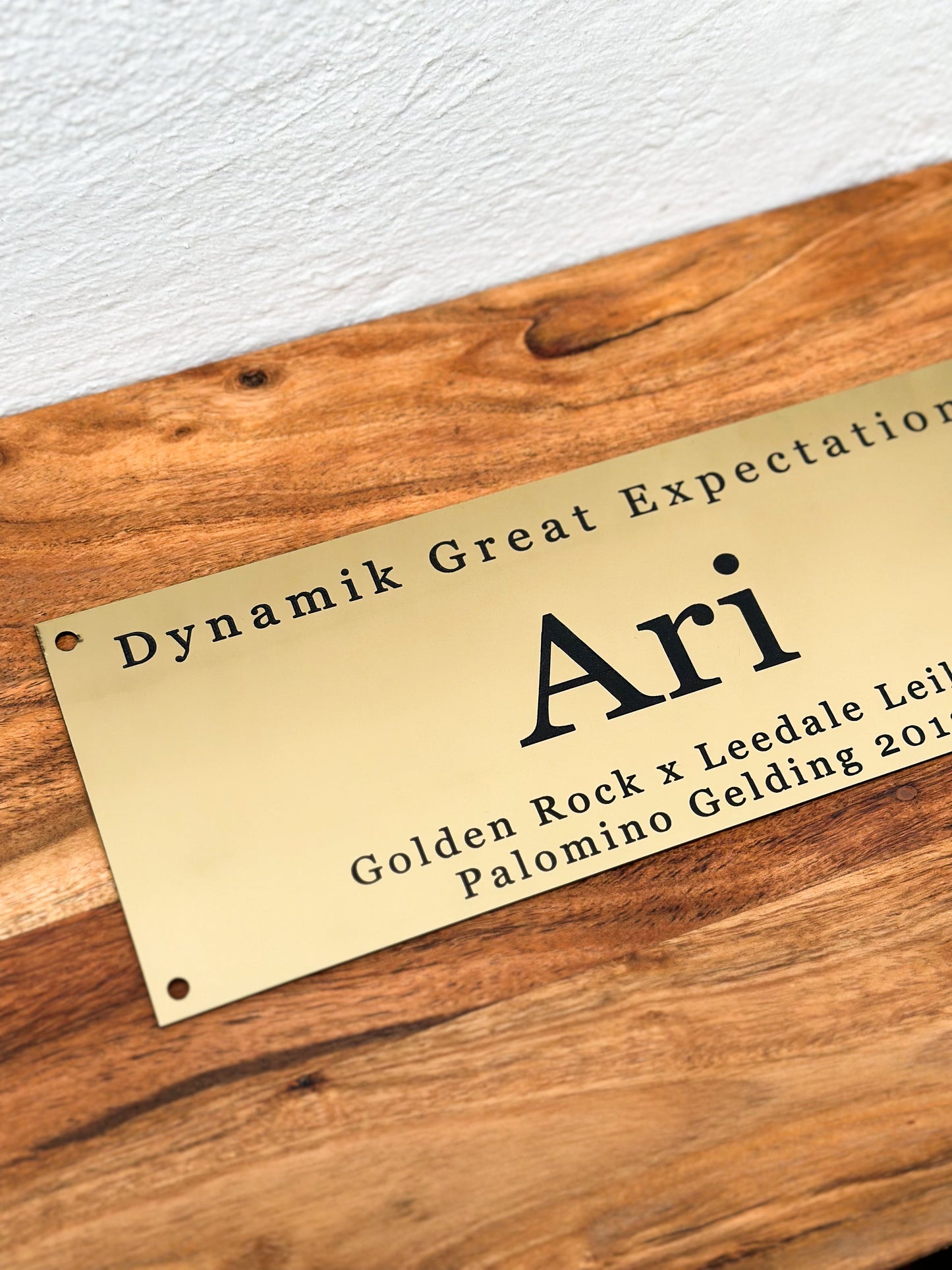 Custom Stable Name Plaque