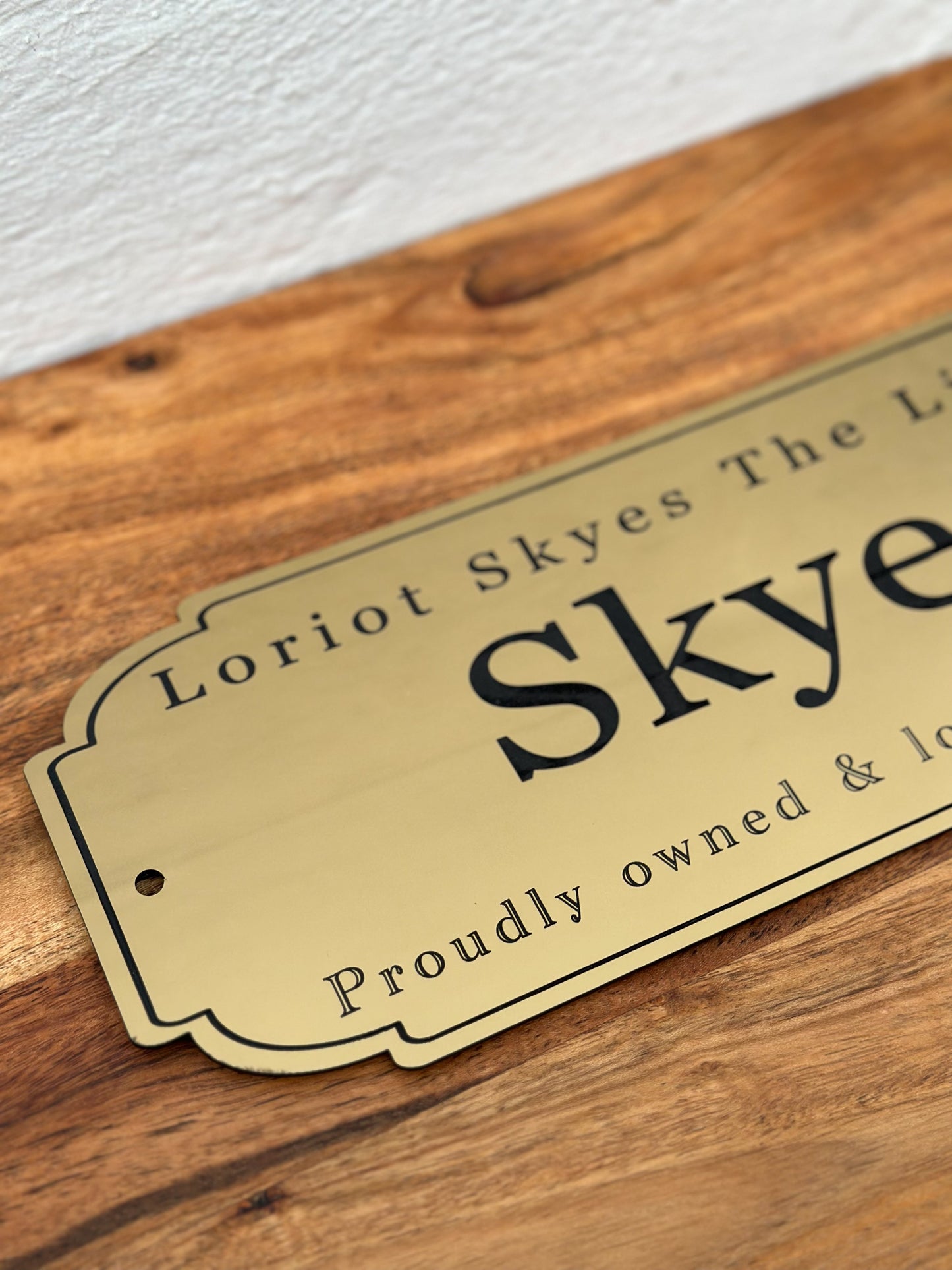 Custom Stable Name Plaque