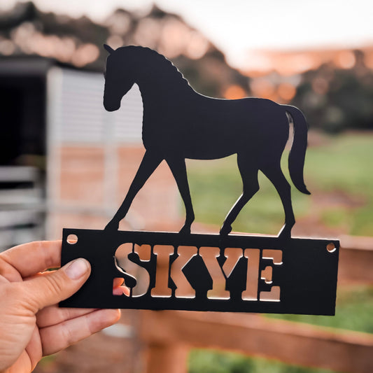 Custom Gate Name Plaque - Dressage