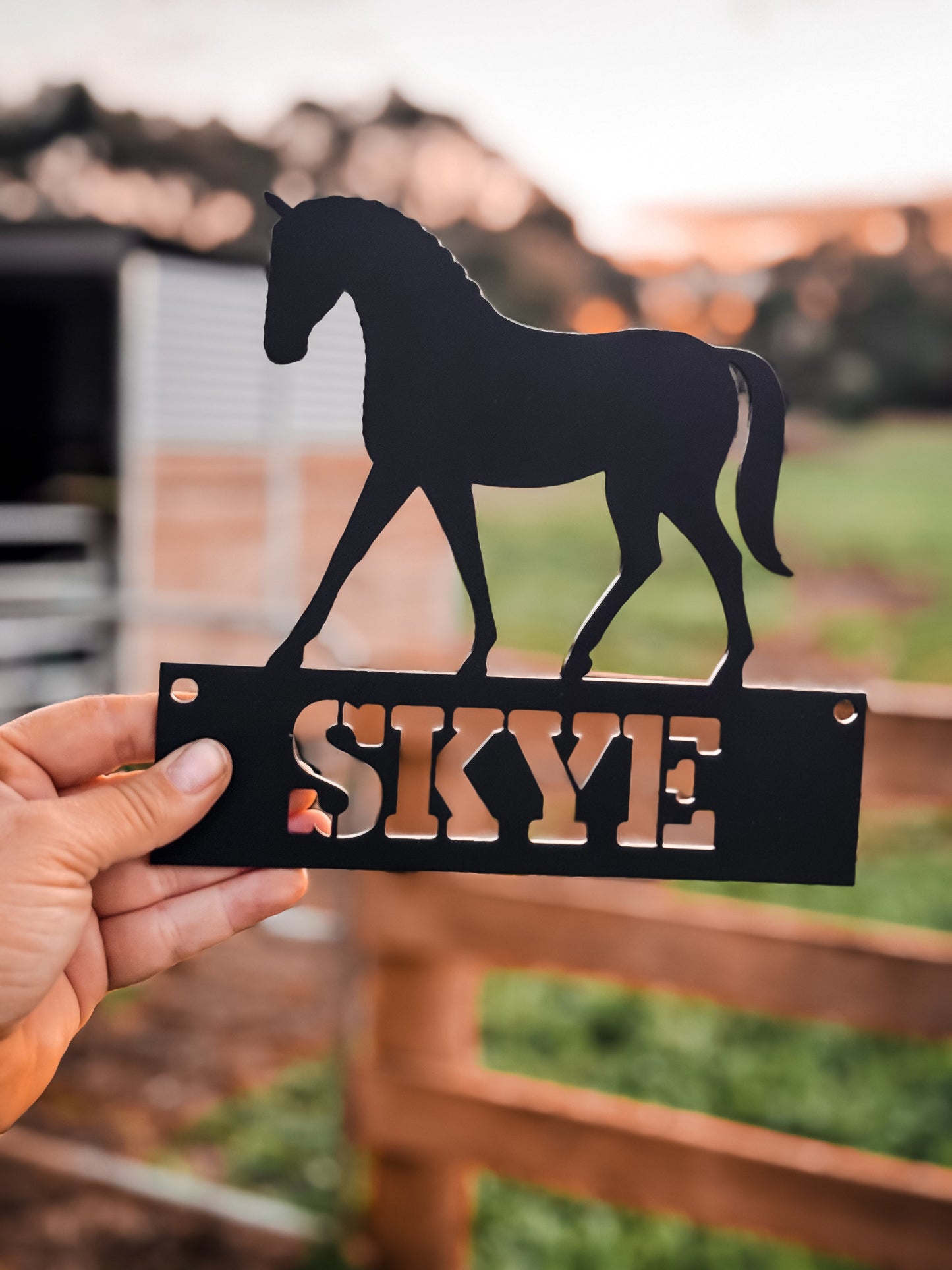 Custom Gate Name Plaque - Dressage