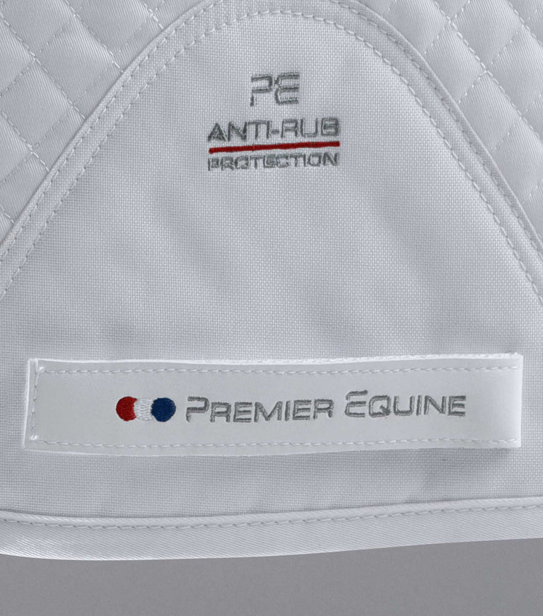 Pony Plain Cotton Dressage Square | White