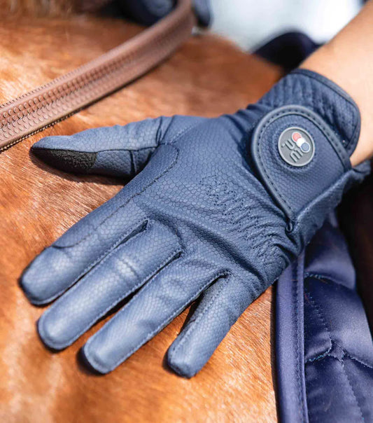 Lucca Junior Riding Gloves | Navy