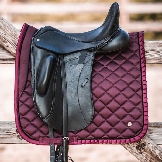PSOS Dressage Pad Diamond Ruffle | Wine