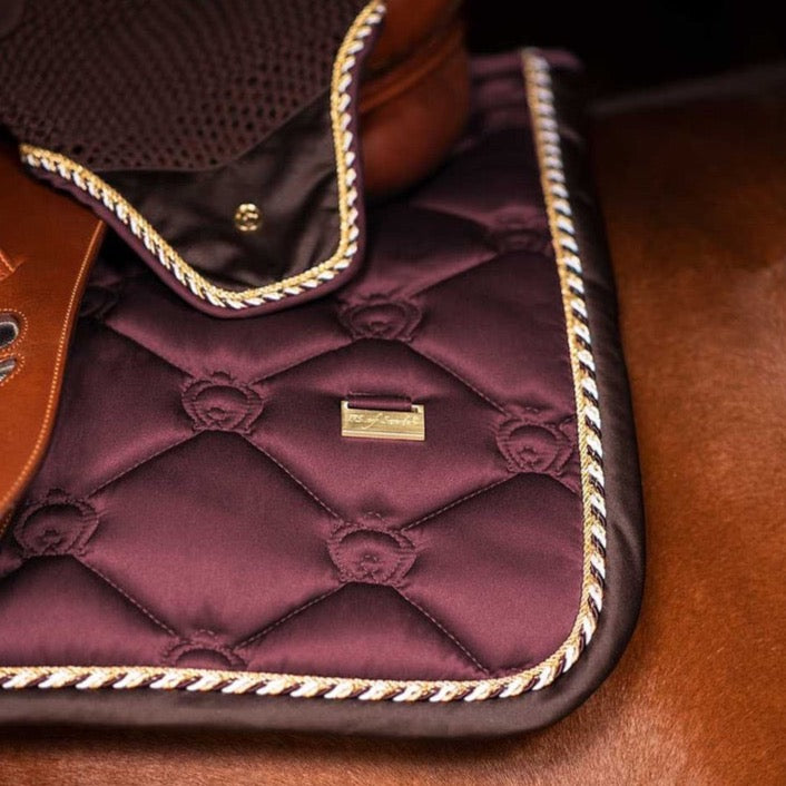 PSOS Jump Saddle Pad Monogram | Wine