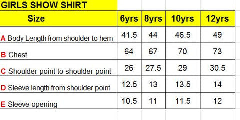 Girls Cara Ruffle Competition Show Shirt | White