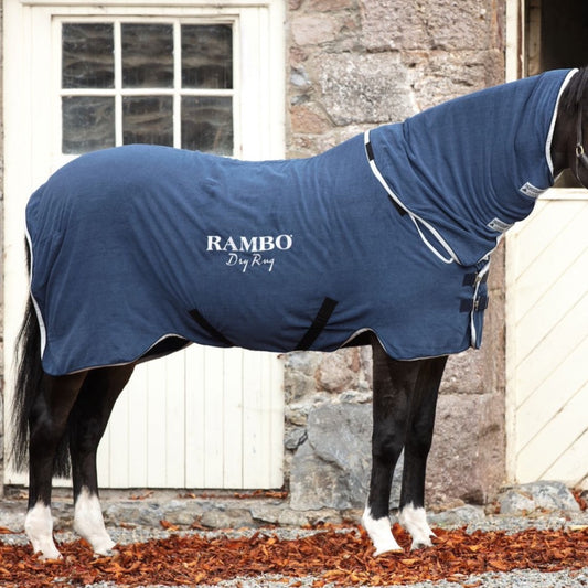 Rambo Dry Rug | Navy W/ Silver