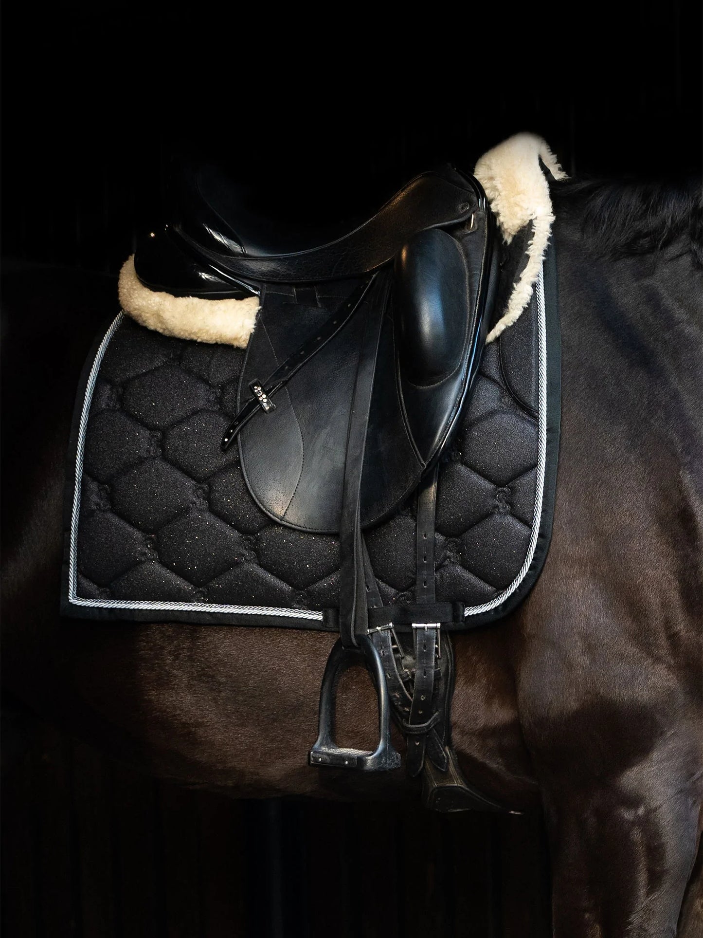 PSOS Dressage Pad, Stardust, Black